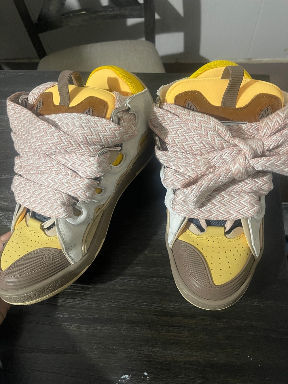 Yellow/tan Lanvins men’s size 8 - Picture 6 of 6